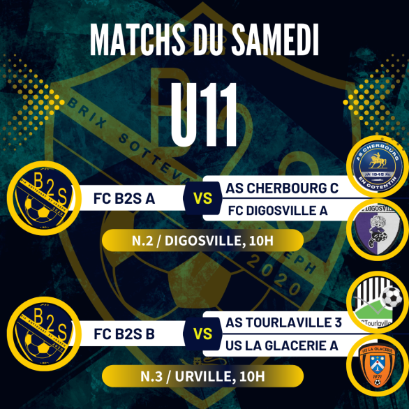 Les matchs du week-end pour nos jeunes (24 janvier)
