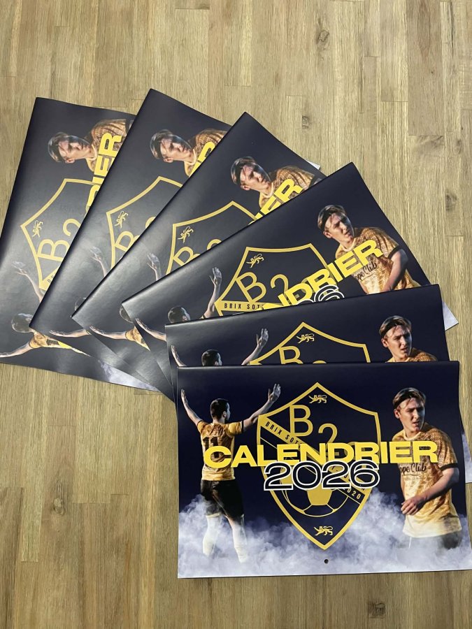 Nos calendriers FC B2S sont disponibles !!