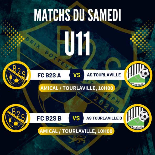 Les matchs de nos jeunes ce samedi 11/04