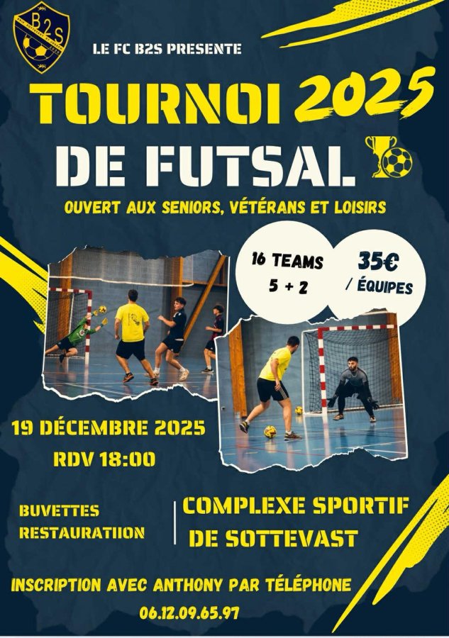2eme édition du Tournoi de Futsal du FC B2S